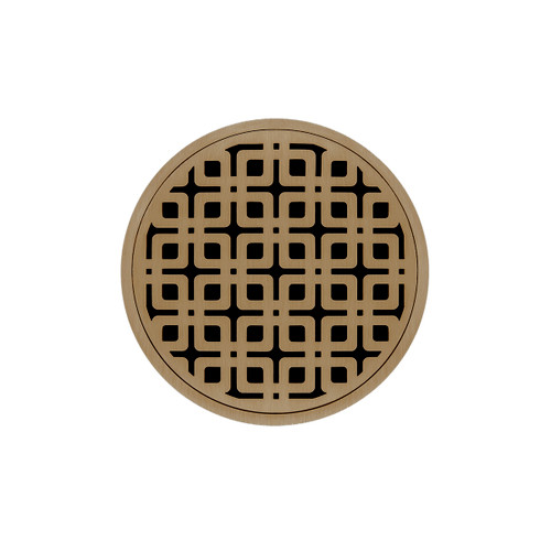Infinity Drain 5" Round RKD 5-3A SB Center Drain Kit: Satin Bronze