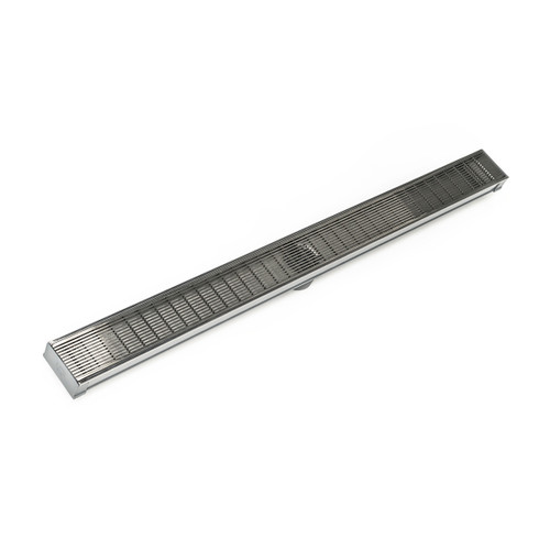 Infinity Drain 48" S-LAG 6548 SS Linear Drain Kit: Satin Stainless