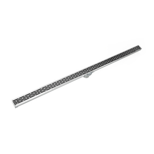 Infinity Drain 48" S-LT 3848 PS Linear Drain Kit: Polished Stainless