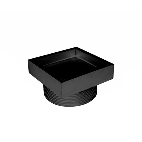 Infinity Drain 5" x 5" T 15 B BK Center Drain Kit: Matte Black