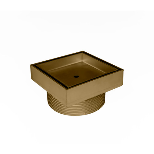 Infinity Drain 5" x 5" T 15 B SB Center Drain Kit: Satin Bronze
