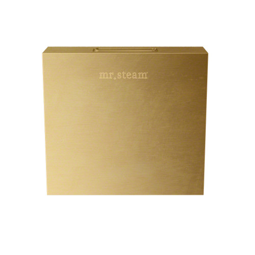 Mr. Steam 104040SB Aroma Designer Square 3 in. Steam Head in Satin Brass