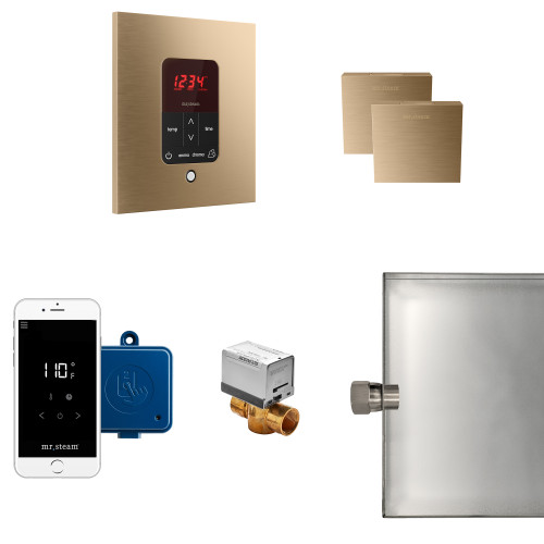 Mr. Steam MSBUTLERXSQ-BB Butler® Max Steam Generator Control Kit / Package in Square Brushed Bronze