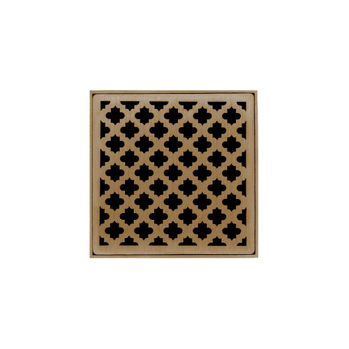 Infinity Drain 5" x 5" MD 5-2P SB Center Drain Kit: Satin Bronze