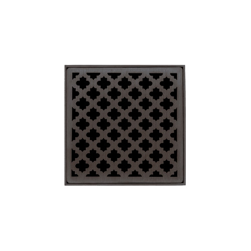 Infinity Drain 5" x 5" MDB 5-A ORB Center Drain Kit: Oil Rubbed Bronze