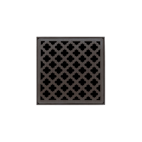 Infinity Drain 5" x 5" MDB 5-S ORB Center Drain Kit: Oil Rubbed Bronze