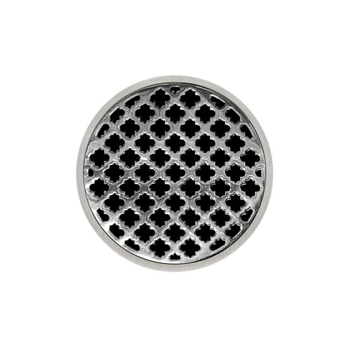 Infinity Drain 5" Round RMD 5-2A PS Center Drain Kit: Polished Stainless