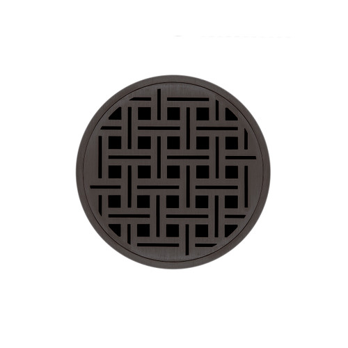 Infinity Drain 5" Round RVDB 5-P ORB Center Drain Kit: Oil Rubbed Bronze