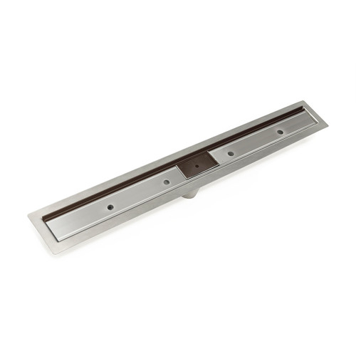 Infinity Drain 48" FFST 48 ORB Linear Drain Kit: Oil Rubbed Bronze