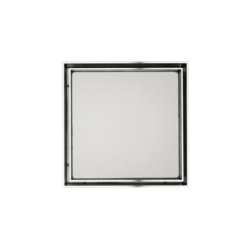 Infinity Drain 5" x 5" T 5 PS Center Drain Kit: Polished Stainless