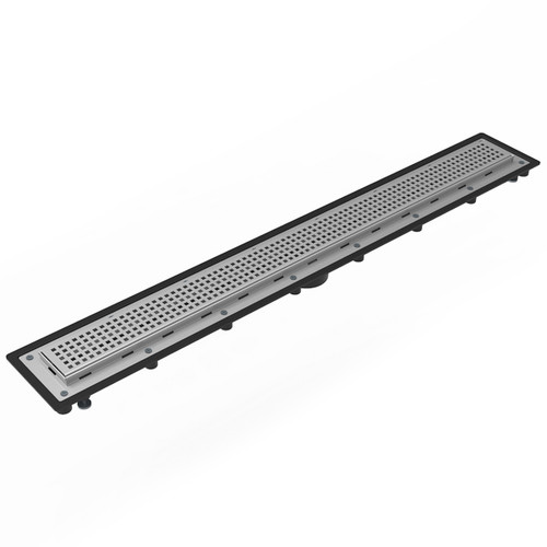 Infinity Drain 32" USQ-P 32 PS Linear Drain Kit: Polished Stainless
