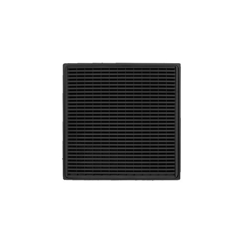 Infinity Drain 4" x 4" WD 4-2P BK Center Drain Kit: Matte Black