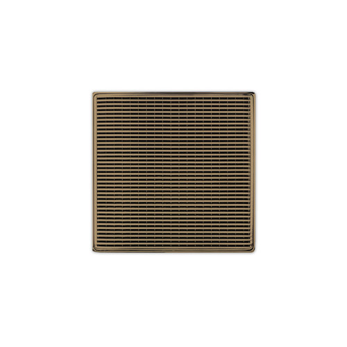Infinity Drain 5" x 5" WD 5-2P SB Center Drain Kit: Satin Bronze