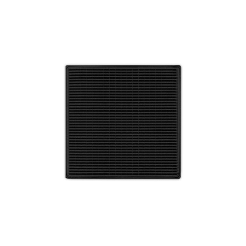 Infinity Drain 5" x 5" WD 5-3A BK Center Drain Kit: Matte Black