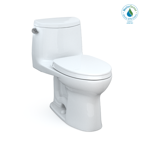 Toto MS604124CEFG#01 UltraMax II One-Piece, Elongated Toilet 1.28 GPF w/ SanaGloss ADA: White