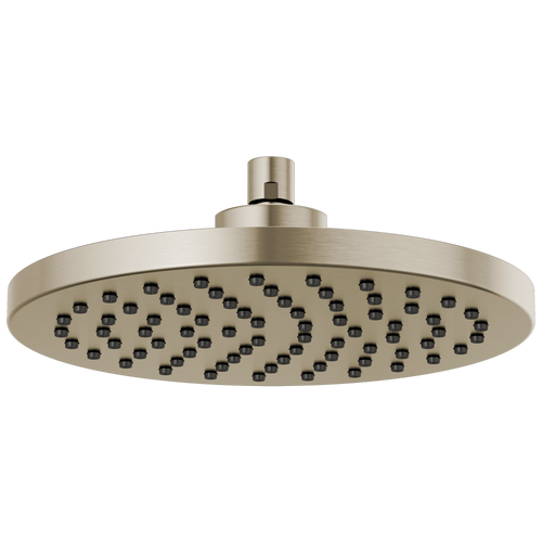 Brizo 81398-BN-2.5 Universal Showering 10" Linear Round Single-Function Raincan Shower Head - 2.5 GPM: Brushed Nickel