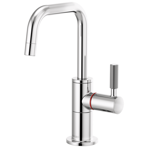 Brizo 61353LF-H-PC Litze® Instant Hot Faucet with Square Spout and Knurled Handle: Chrome