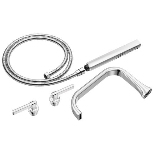Brizo T70368-PC Allaria Two-Handle Tub Filler Trim Kit with Lever Handles: Chrome