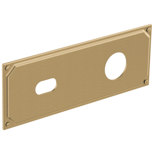 Brizo RP100323GL Invari Wallmount Lavatory Escutcheon Plate: Luxe Gold