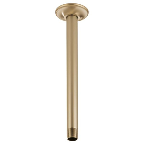 Brizo RP48986GL Universal Showering 10" Ceiling Mount Shower Arm And Round Flange: Luxe Gold