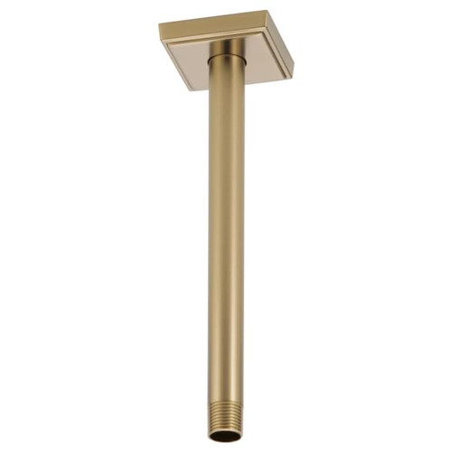 Brizo RP70765GL Universal Showering 10" Ceiling Mount Shower Arm And Square Flange: Luxe Gold