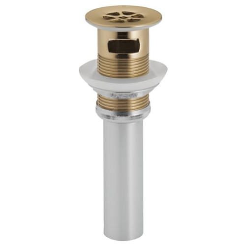 Brizo RP72412GL Grid Strainer With Overflow: Luxe Gold