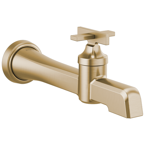 Brizo T65798LF-GL Levoir Single-Handle Wall Mount Lavatory Faucet 1.5 GPM Without PopUp: Luxe Gold