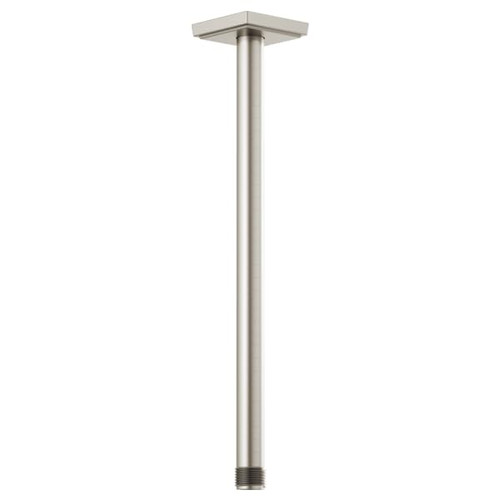 Brizo RP101286NK Universal Showering 14" Ceiling Mount Shower Arm And Square Flange: Luxe Nickel