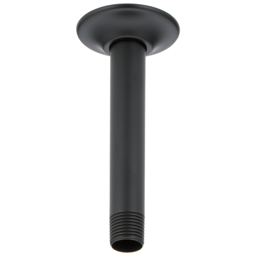 Brizo RP48985BL Universal Showering 6" Ceiling Mount Shower Arm And Round Flange: Matte Black