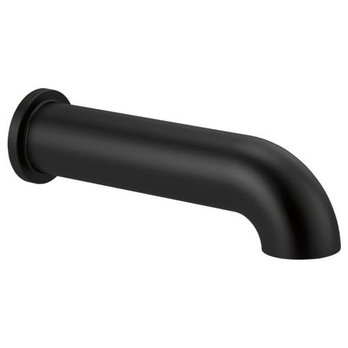 Brizo RP81435BL Universal Showering Linear Round Non-Diverter Tub Spout: Matte Black