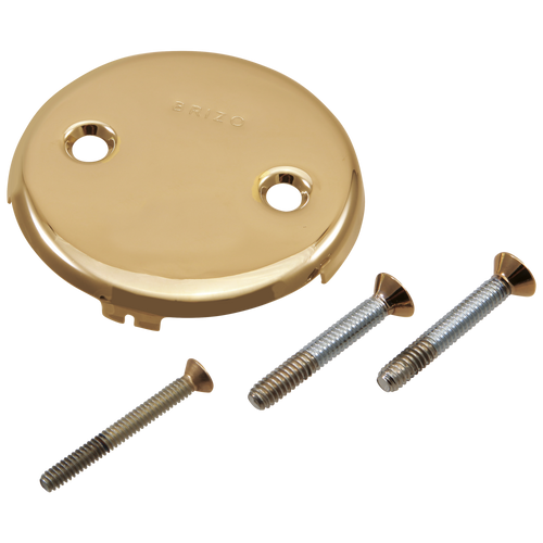 Brizo RP43153PG Toe Operated Overflow Plate Polished Gold