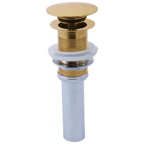 Brizo RP72413PG Push Button Pop-Up Drain No Overflow Polished Gold