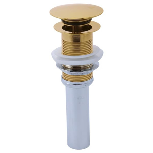 Brizo RP72413PG Push Button Pop-Up Drain No Overflow Polished Gold
