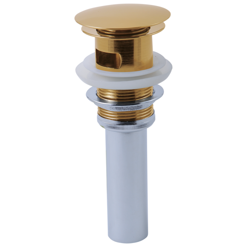 Brizo RP72414PG Other Push Button Pop-Up With Overflow: Polished Gold