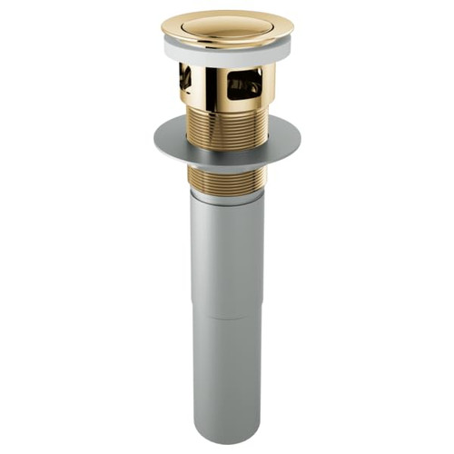 Brizo RP81628PG Push Button Pop-Up With Overflow: Polished Gold