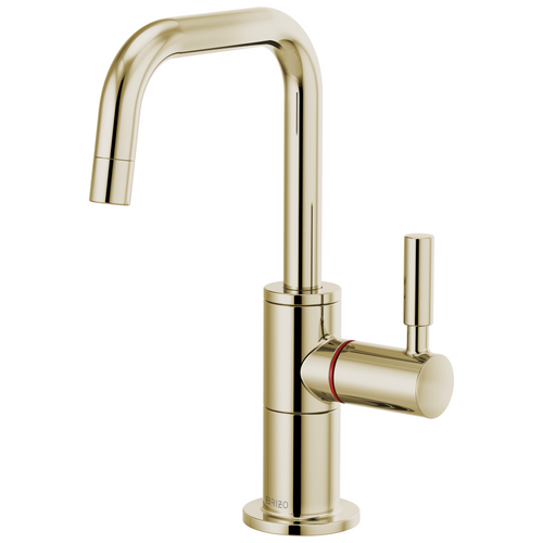 Brizo 61365LF-H-PN Solna® Instant Hot Faucet with Square Spout: Polished Nickel