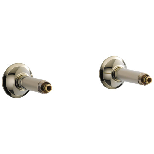 Brizo RP73764PN Traditional WALL MOUNT TUB FILLER UNIONS: Polished Nickel