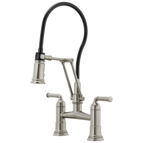 Brizo 62274LF-SS Rook® Articulating Bridge Faucet: Stainless