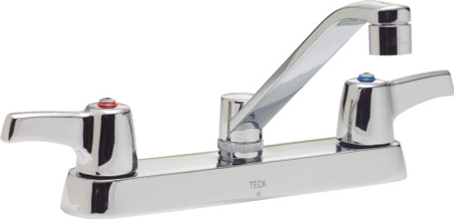 Commercial 26C3133 26C3: Two Handle 8" Cast Deck Mount Faucet: Chrome