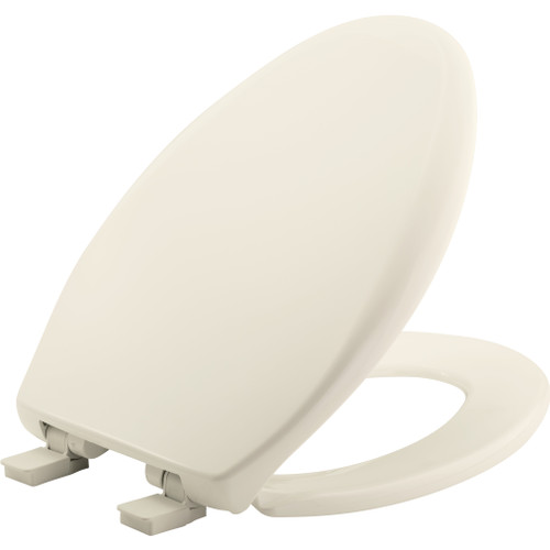 Bemis 1200E4 346 Affinity Elongated Plastic Toilet Seat in Biscuit with STA-TITE Seat Fastening System, EasyClean, WhisperClose, Precision Seat Fit Adjustable Hinge and Super Grip Bumpers