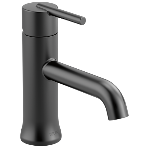 Delta Trinsic: Single Handle Bathroom Faucet Matte Black