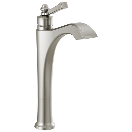 Delta Dorval: Single Handle Vessel Bathroom Faucet Stainless