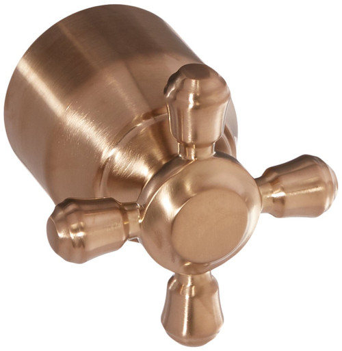 Delta Cassidy H595CZ Metal Cross Handle Kit - Transfer Valve in Champagne Bronze Finish