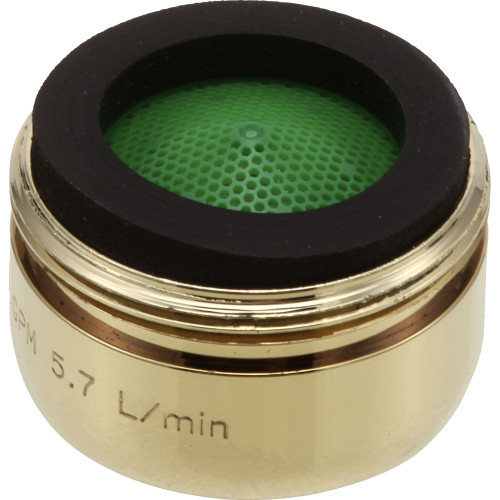 Delta RP19754PB Aerator - Water-Efficient - 1.5 GPM in Polished Brass Finish