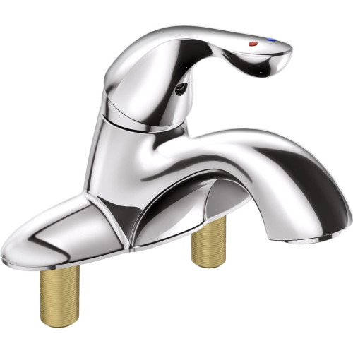 Delta Classic 505LF Single Handle Centerset Bathroom Faucet with City Shanks in Chrome Finish