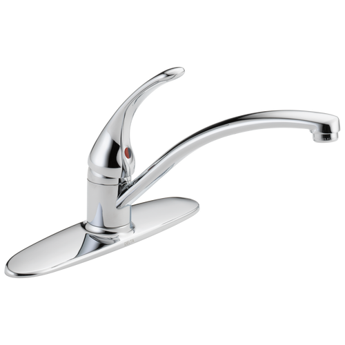 Delta Foundations B1310LF Single Handle Kitchen Faucet in Chrome Finish