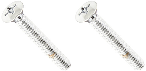 Delta RP6404 Screws (2) - Overflow Plate in Chrome Finish