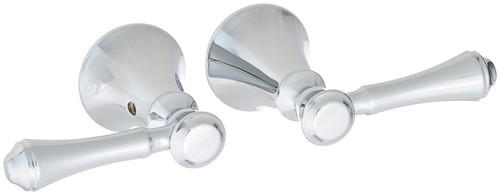 Delta Cassidy H297 Metal Lever Handle Set - Deck Mount Bathroom & Bidet in Chrome Finish