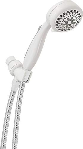 Delta Universal Showering Components 75701CWH 7-Setting Hand Shower in White Finish