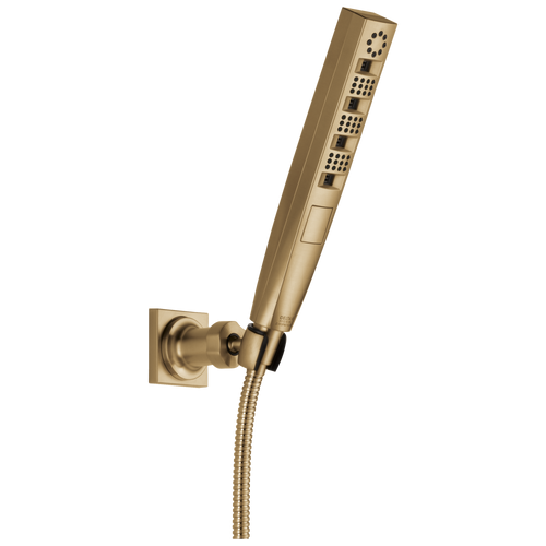 Delta Universal Showering Components 55140-CZ-PR H2OKinetic Hand Shower 1.75 GPM Wall-Mount 4S in Lumicoat Champagne Bronze Finish
